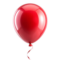 SEO-Friendly Title
"Red Glossy Balloon on Transparent Background