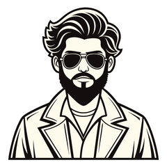man with glasses