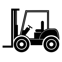 forklift truck silhouette