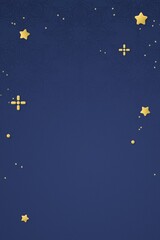 Blue 3D desktop background, starry sky design