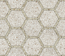 Modern seamless geometric pattern with natural textures: marble, wood, stone, cement, terrazzo. Ideal for interior design, wallpaper, packaging, textiles, tiles, and parquet flooring.	