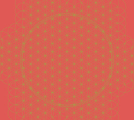 Flower of life sacred geometry form grid