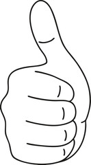 thumb up and down