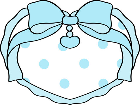 Blue Pastel  Coquette Hand Drawn Frames & Decorative Borders
