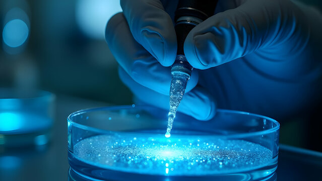 Writing a Glowing DNA Sequence with a Pipette