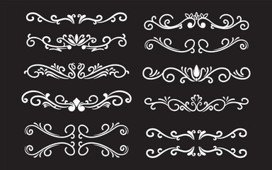 set of vintage design elements