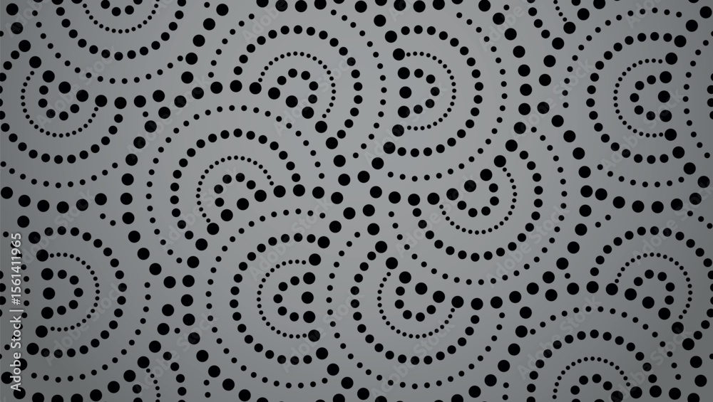 Poster Abstract geometric pattern. A seamless vector background. Gray and black ornament. Graphic modern pattern. Simple lattice graphic design