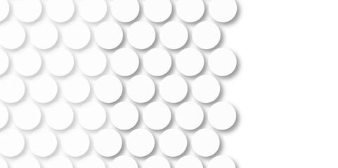 White tiles wall. round marble textures, ball tiles. Air Bubble wrap texture background. Top view pavement circle block white texture with seamless patterns floor background. Textured Background.