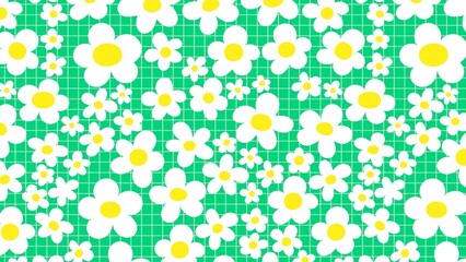 Green floral HD wallpaper, spring colorful design