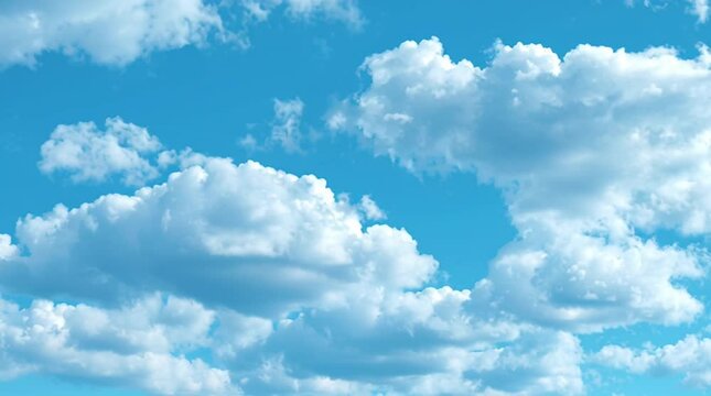夏の青空と入道雲。Summer blue sky and cumulonimbus clouds.