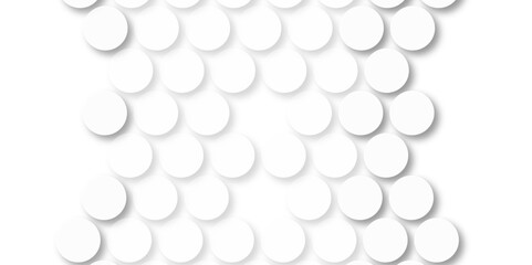 White tiles wall. round marble textures, ball tiles. Air Bubble wrap texture background. Top view pavement circle block white texture with seamless patterns floor background. Textured Background.