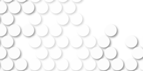 White tiles wall. round marble textures, ball tiles. Air Bubble wrap texture background. Top view pavement circle block white texture with seamless patterns floor background. Textured Background.