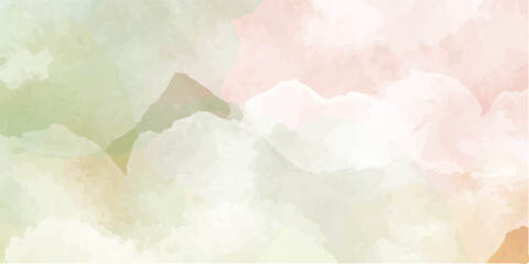 Abstract sky and clouds background, Vibrant clear sky with puffy and blurry natural clear clouds, watercolor background concept abstract cloudy sky 
