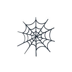 Creepy cobweb and spider clipart in hand-drawn style. Great for festive October projects,...