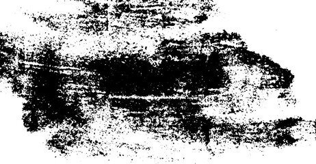 Monochrome Grunge Texture with Distressed Ink Marks, Black Paint Smears, and Rough Edges for Bold Design, Vintage Appeal, or Industrial Style Projects