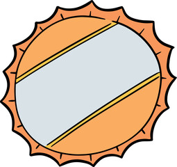 Illustration of bottle cap
