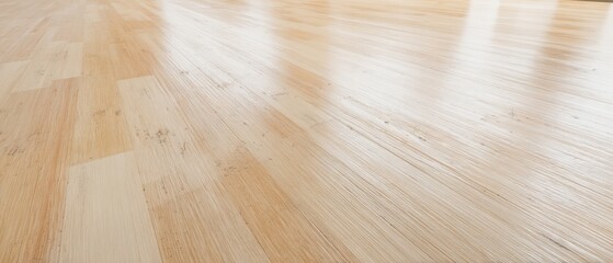 The elegant bamboo flooring showcasing natural grain and polished finish.