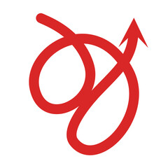 Hand drawn line arrow icon collection. Doodle markers of various curved linear arrows.