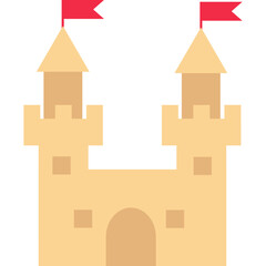 Flat Sand Castle