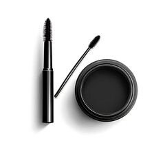 Obraz premium Illustrations of cosmetic products and teenage models in various makeup scenarios, isolated on white background for commercial beauty and skincare concepts.