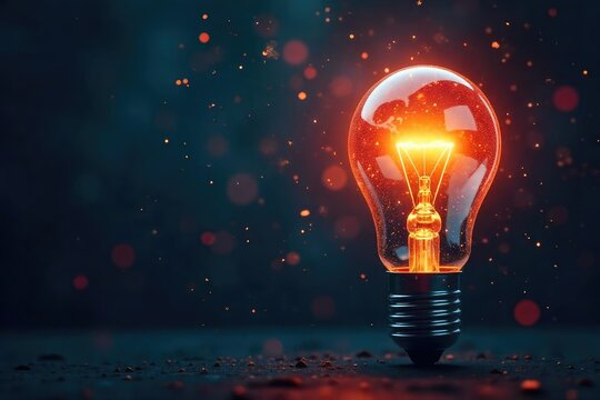 A lightbulb illuminates a network of interconnected nodes, symbolizing the genesis and spread of a brilliant idea, innovation, and its global impact , origin, imagination, invention