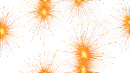 Bright Fiery Sparks PNG – Orange and Yellow Glowing Fire Particles, Transparent Background