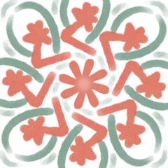 Image created by brush strokes Using bright colors, primary colors, and curved brush
strokes, use it as a background as an artistic work. Can be printed on cloth or other
objects as a background.