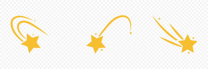 Shooting Star Vector Glyph Icon Design . sparkle vector icon . Vector Design Shooting Star Icon Style . 