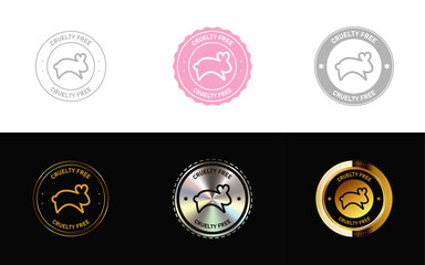 Cruelty Free logo. Icon, Stamp, Badge, Seal and Symbol vector