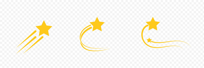 Shooting Star Icon . shooting star Solid icon .  