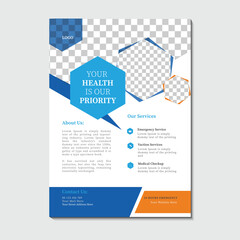 Healthcare and Medical Services Flyer Design Template