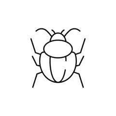 Insect icon design with white background stock illustration