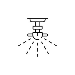 Sprinkler icon design with white background stock illustration