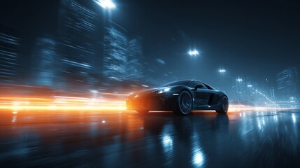 Future sense of cool automobile advertising background