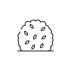 Hedge icon design with white background stock illustration