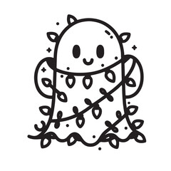 Christmas Ghost vector