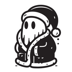 Christmas Ghost vector