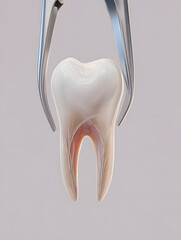 tooth on a white background