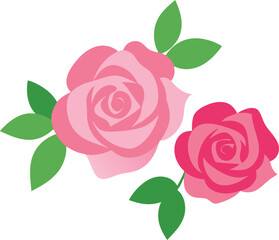 vintage pink rose cluster