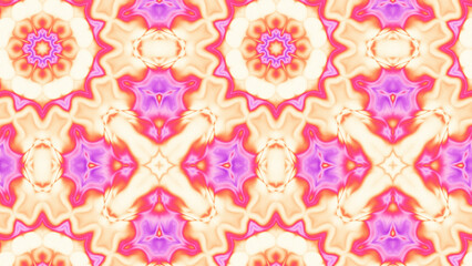 Abstract Radiant Burst with Soft Grain Texture, Symmetrical Glow Pattern in Psychedelic Style, Radiating Circular Abstract with Subtle Noise, Kaleidoscopic Starburst with Gradient Flow