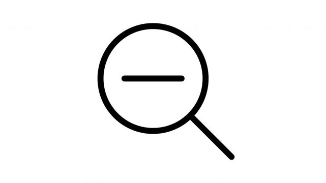 search minus animation icon

