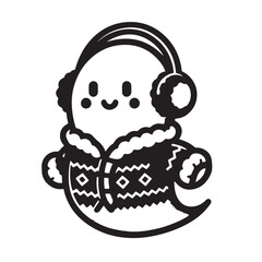 Christmas Ghost vector