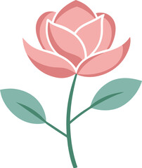 Obraz premium rustic pink flower motif