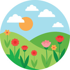 Obraz premium romantic floral spray