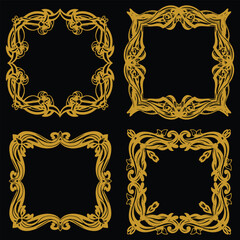 Serene Floral Frames Premium Decorative Set Packs Calm Visuals