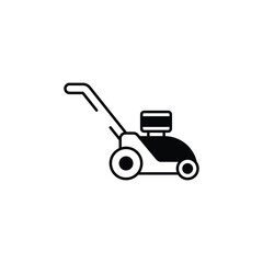 Mower icon design with white background stock illustration