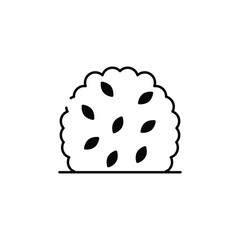 Hedge icon design with white background stock illustration