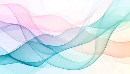 Obraz premium Soft pastel toned curved abstract background