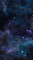 Naklejka premium Starry Night Sky Cosmic Galaxy Space Wallpaper Design