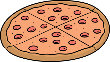 Illustration of pizza
